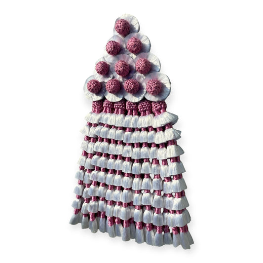 Mosquero de Seda Premium Blanco y Rosa