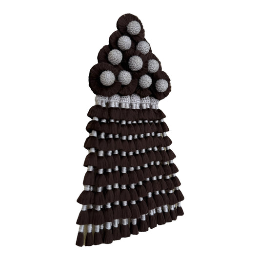 Mosquero de Seda Premium | Marrón y Blanco