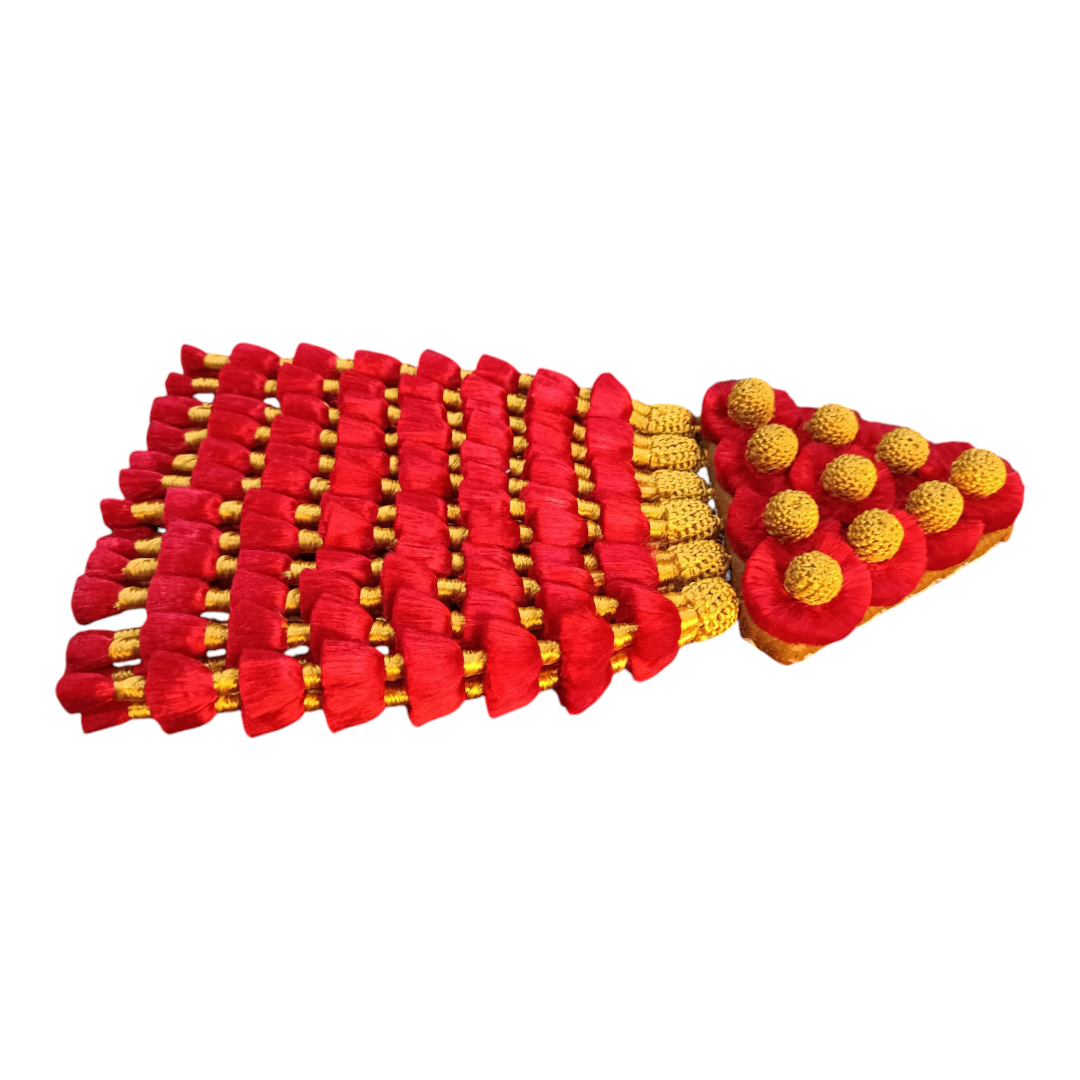 Mosquero de Seda Premium | Rojo y Dorado