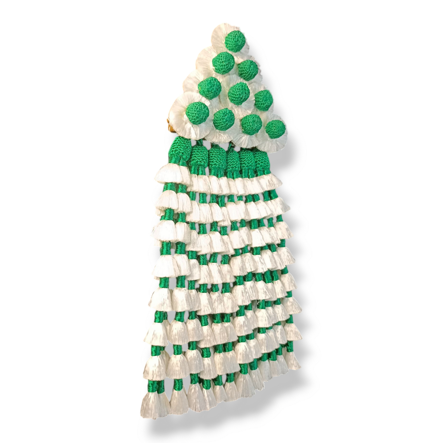 Mosquero de Seda Premium | Blanco y Verde