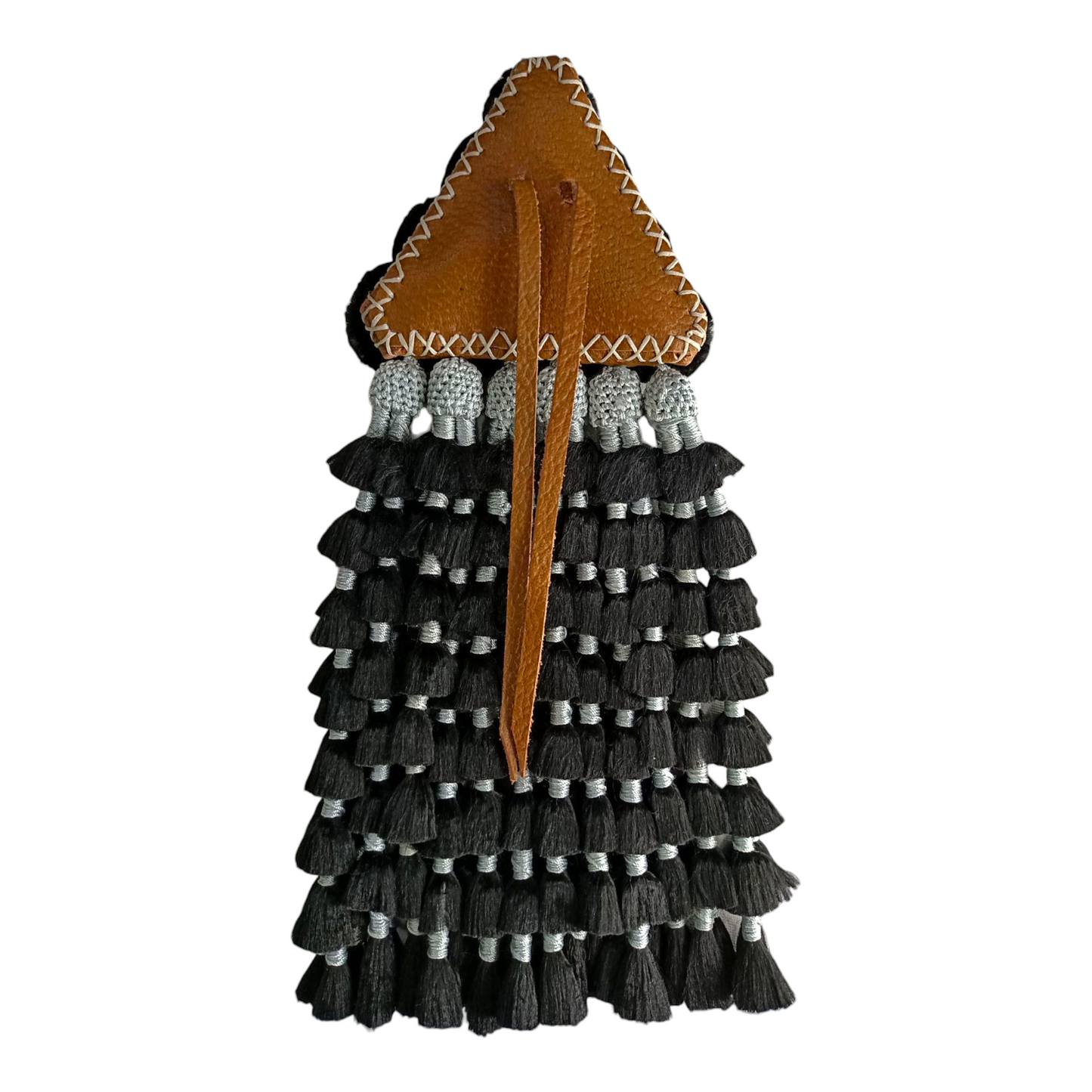 Mosquero de Seda Premium | Negro y Plateado