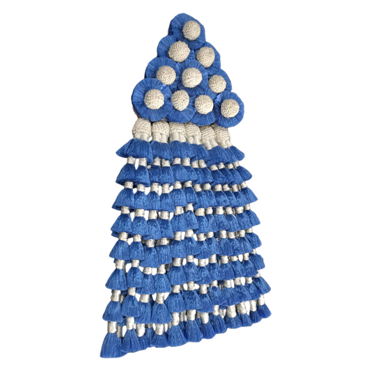 Mosquero de Seda Premium | Azul y Blanco