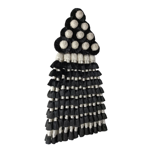 Mosquero de Seda Premium | Negro y Beige