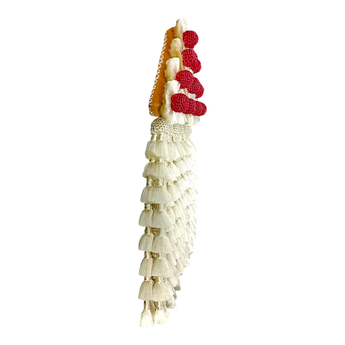 Mosquero de Seda Premium | Beige y Rojo