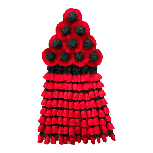 Mosquero de Seda Premium | Rojo y Negro