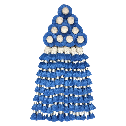 Mosquero de Seda Premium | Azul y Blanco