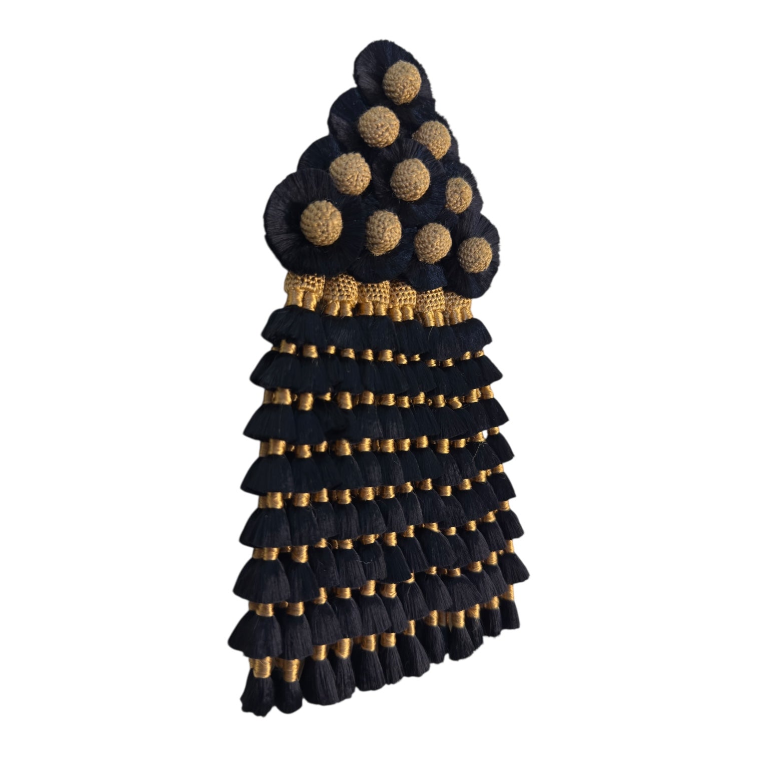 Mosquero de Seda Premium | Negro y Dorado + Frontalera Gratis