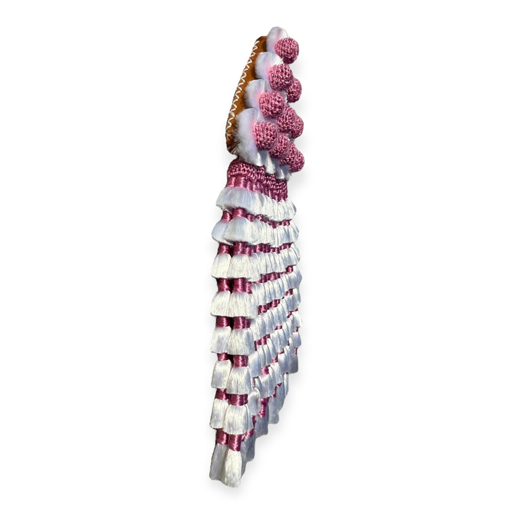 Mosquero de Seda Premium Blanco y Rosa + Frontalera Gratis
