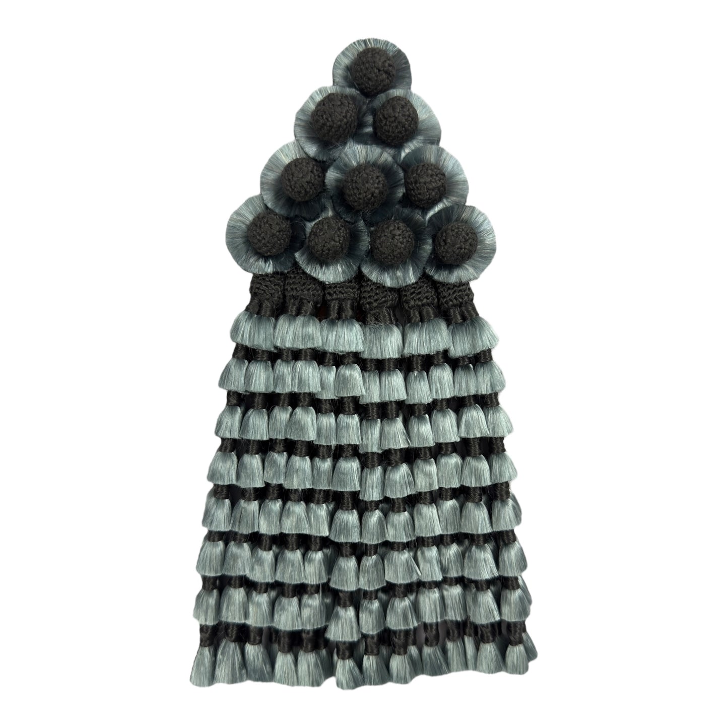 Mosquero de Seda Premium | Gris con Nudo Gris Oscuro