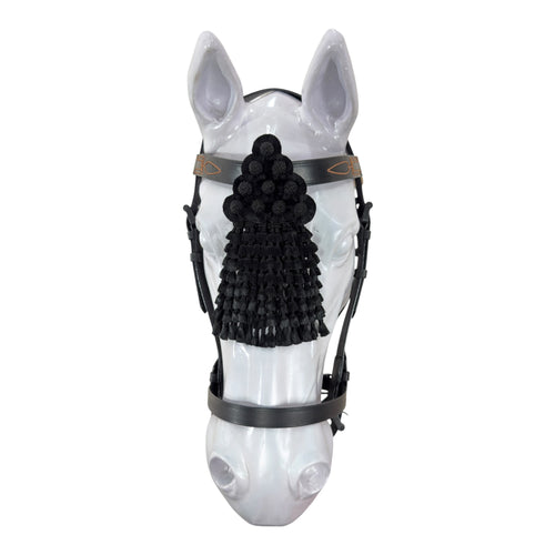 Fly Mask de Seda Premium | Negro Completo + Frontalera Gratis