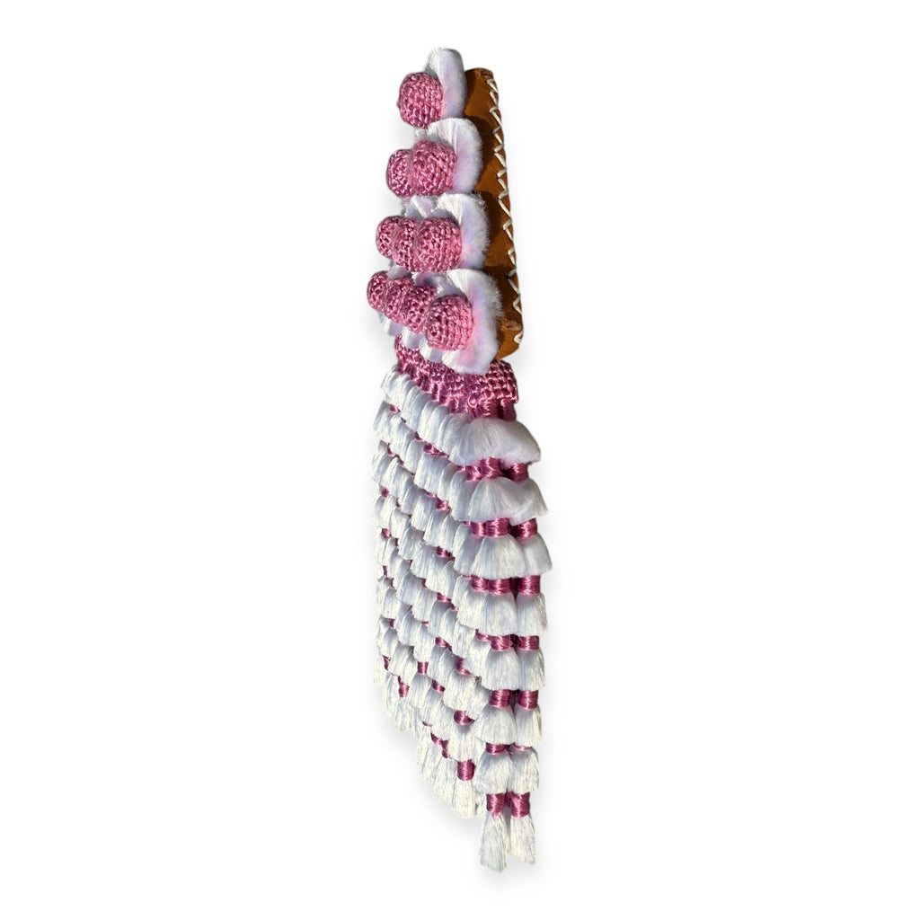 Mosquero de Seda Premium Blanco y Rosa + Frontalera Gratis