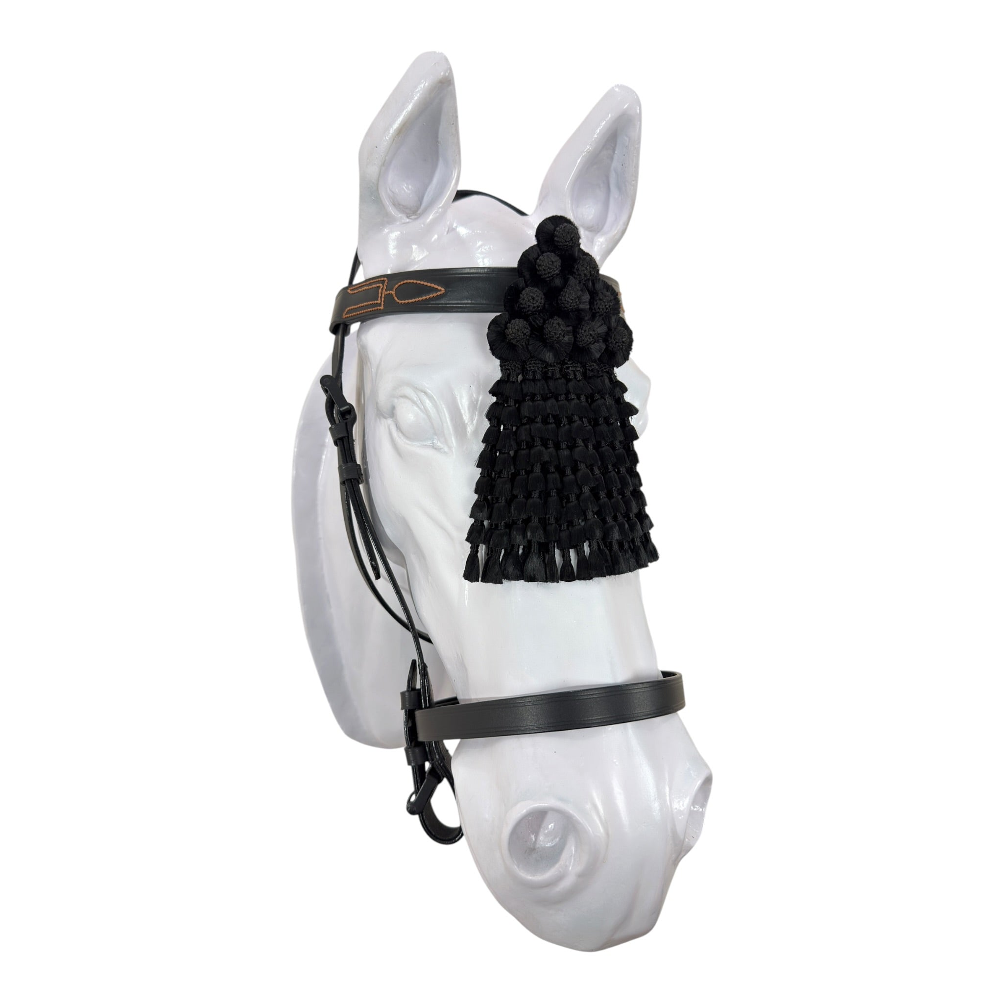 Fly Mask de Seda Premium | Negro Completo + Frontalera Gratis