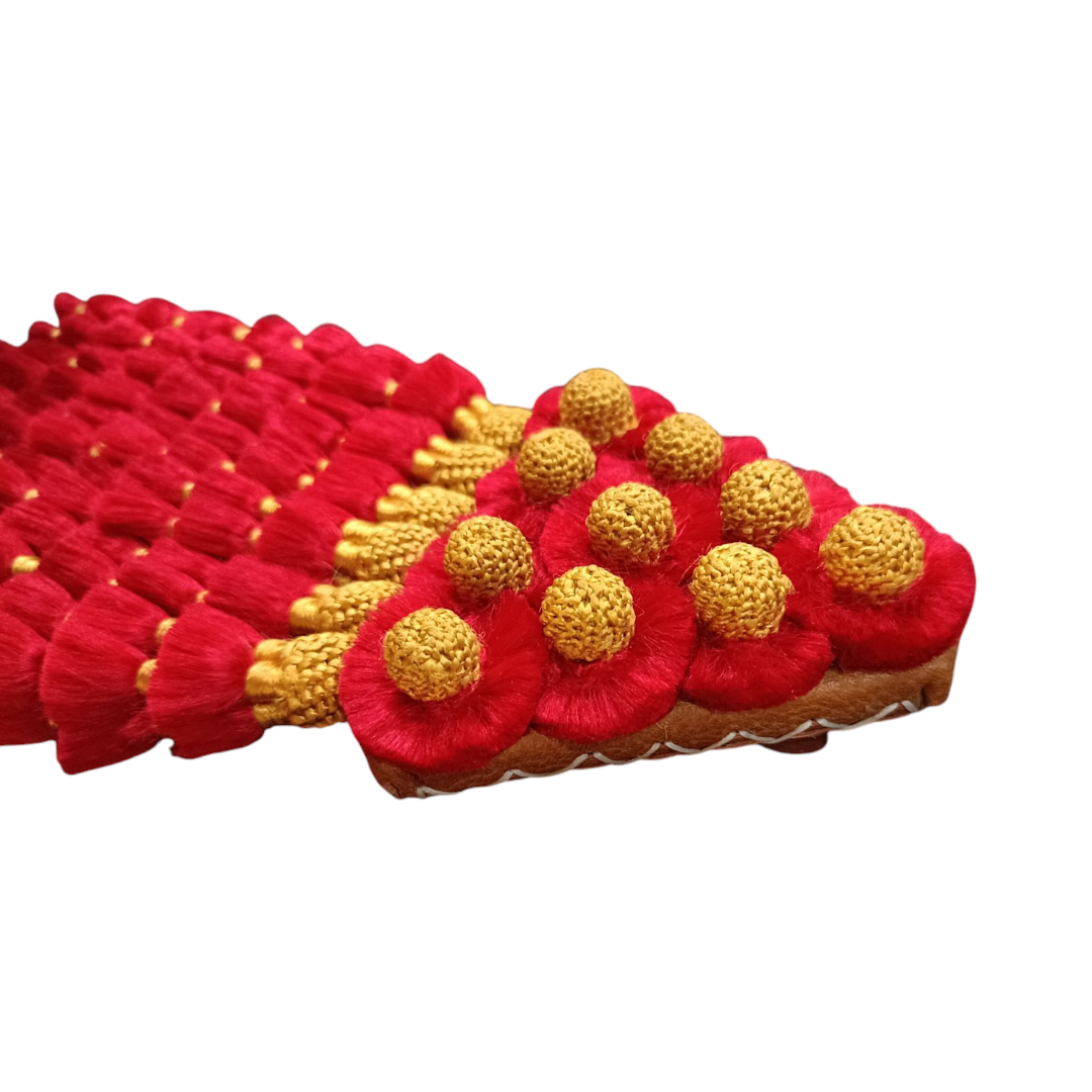 Mosquero de Seda Premium | Rojo y Dorado