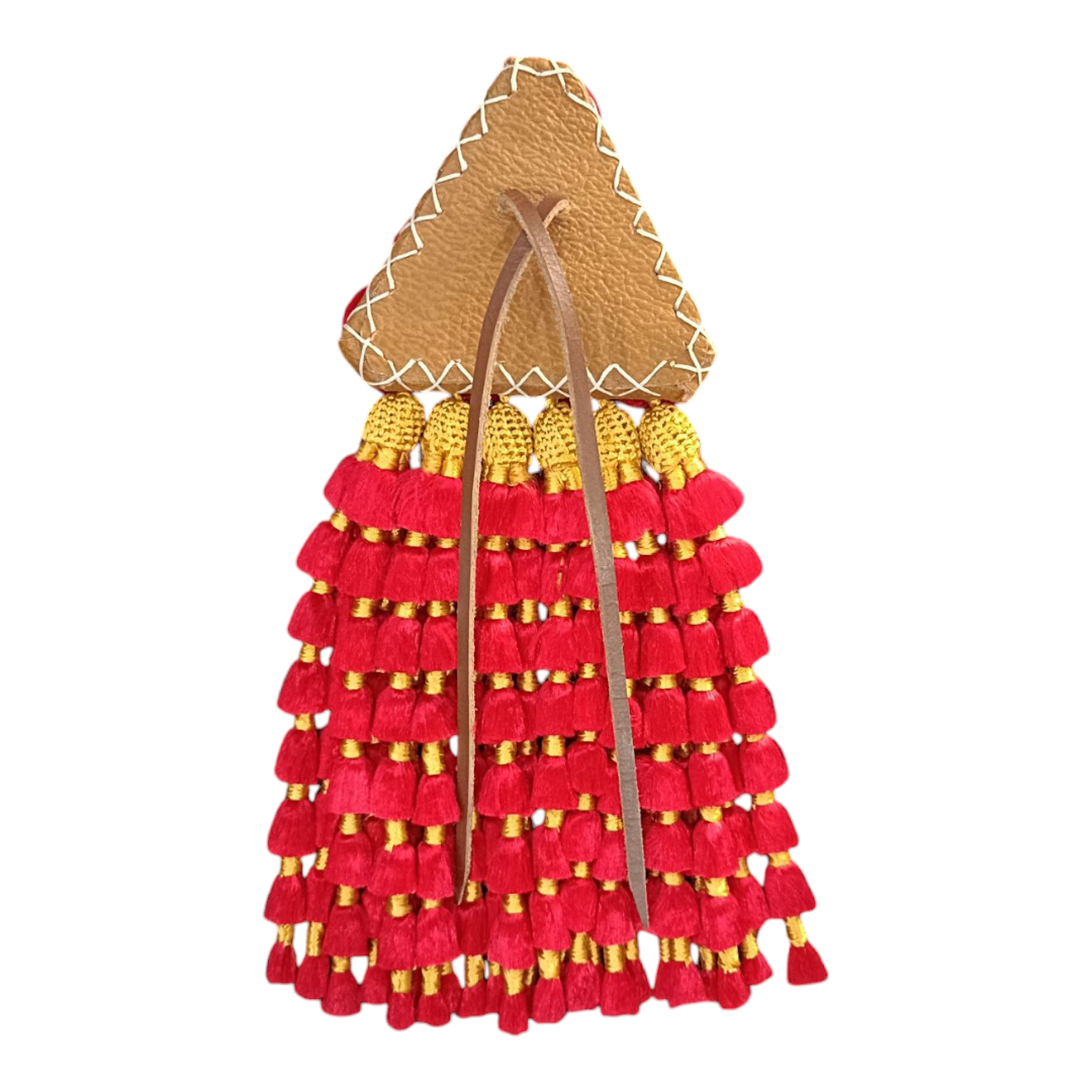Mosquero de Seda Premium | Rojo y Dorado