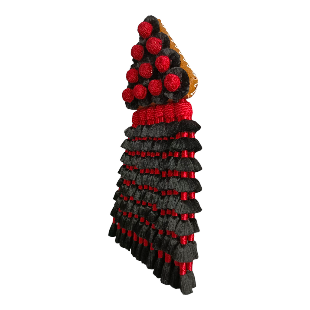 Mosquero de Seda Premium | Negro y Rojo + Frontalera Gratis