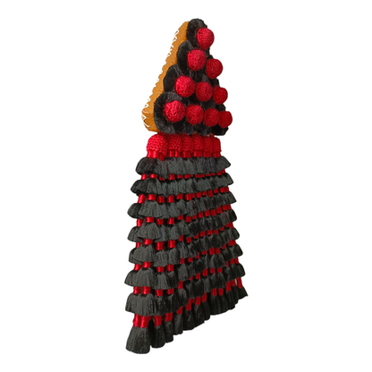 Mosquero de Seda Premium | Negro y Rojo