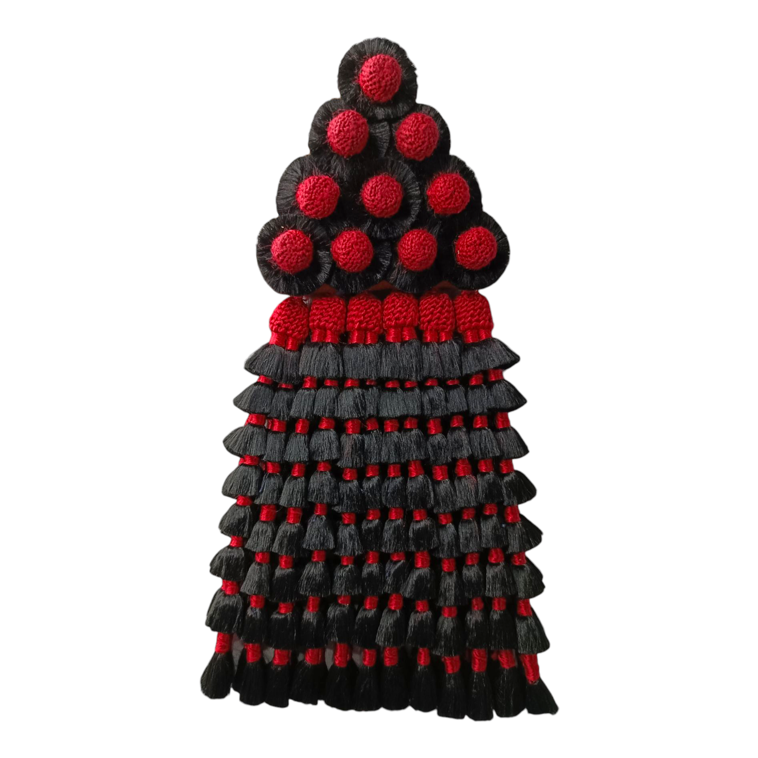 Mosquero de Seda Premium | Negro y Rojo + Frontalera Gratis