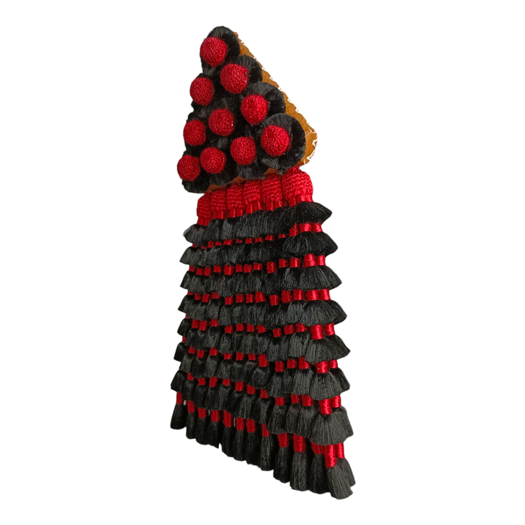 Mosquero de Seda Premium | Negro y Rojo + Frontalera Gratis