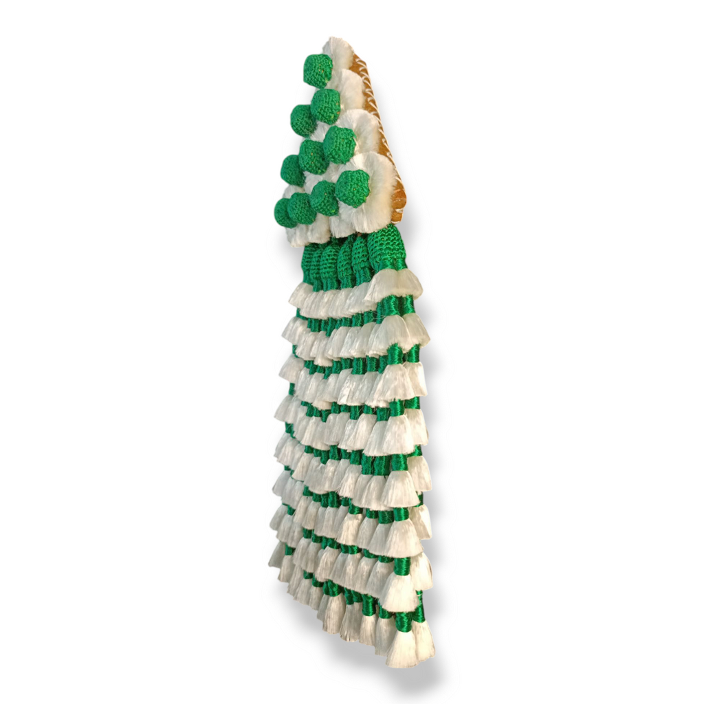 Mosquero de Seda Premium | Blanco y Verde + Frontalera Gratis