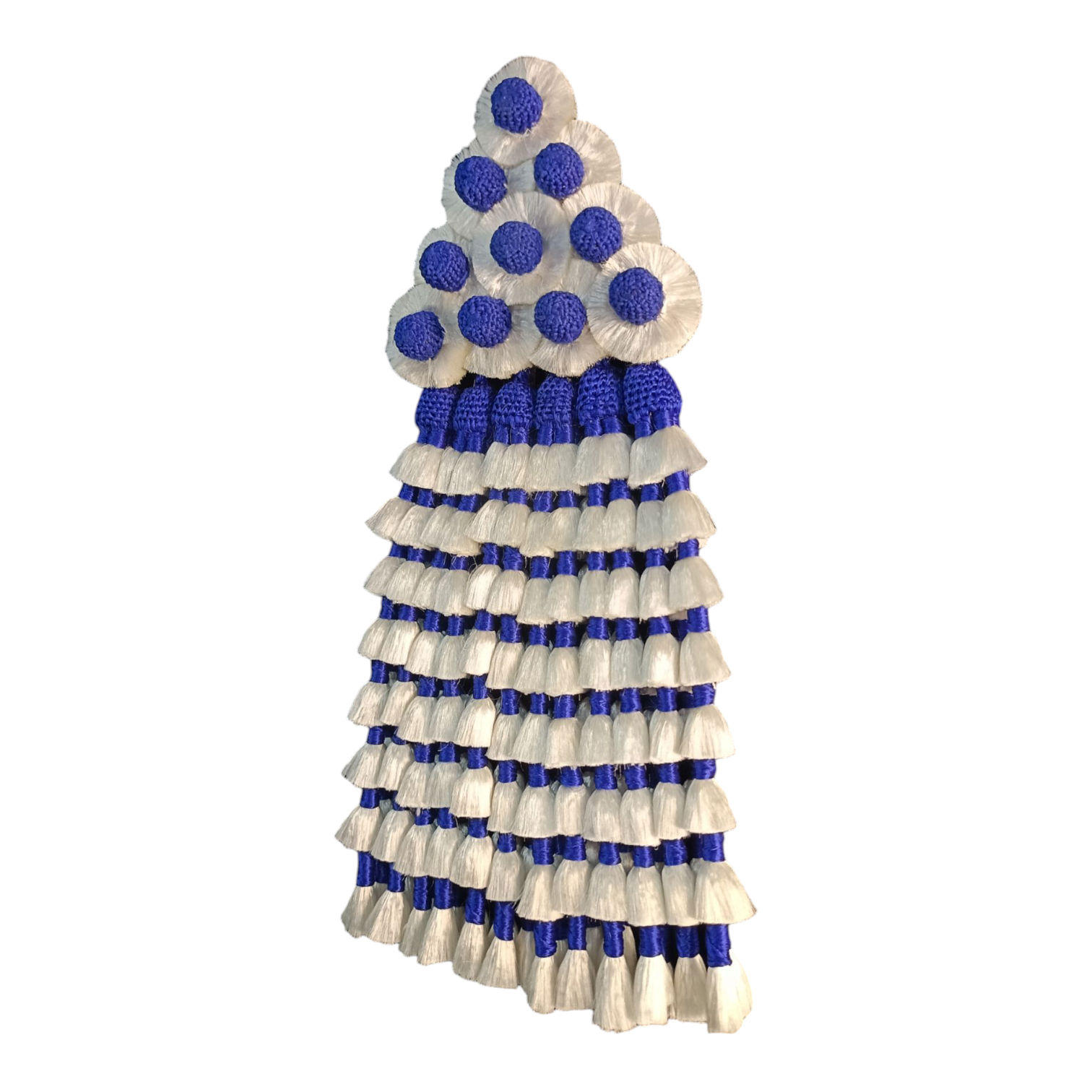 Mosquero de Seda Premium | Blanco & Azul + Frontalera Gratis