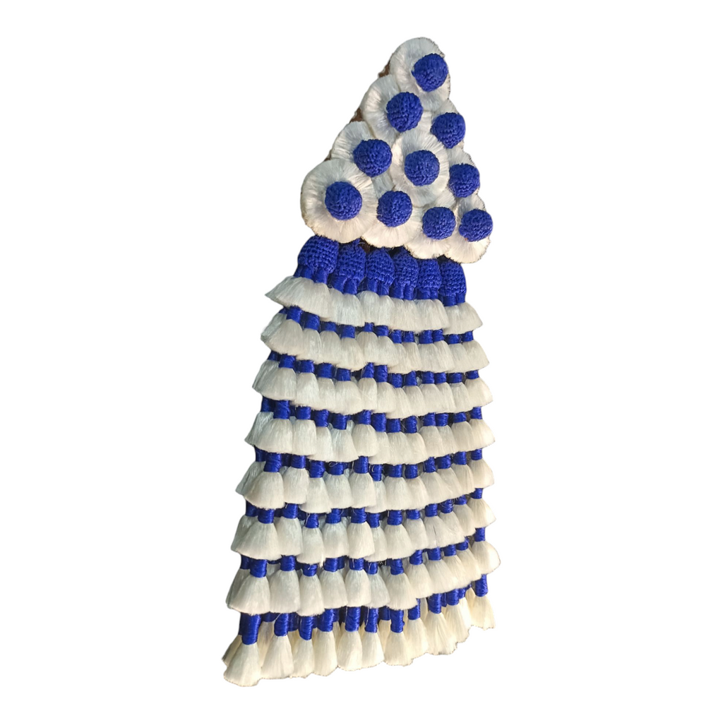 Mosquero de Seda Premium | Blanco & Azul + Frontalera Gratis