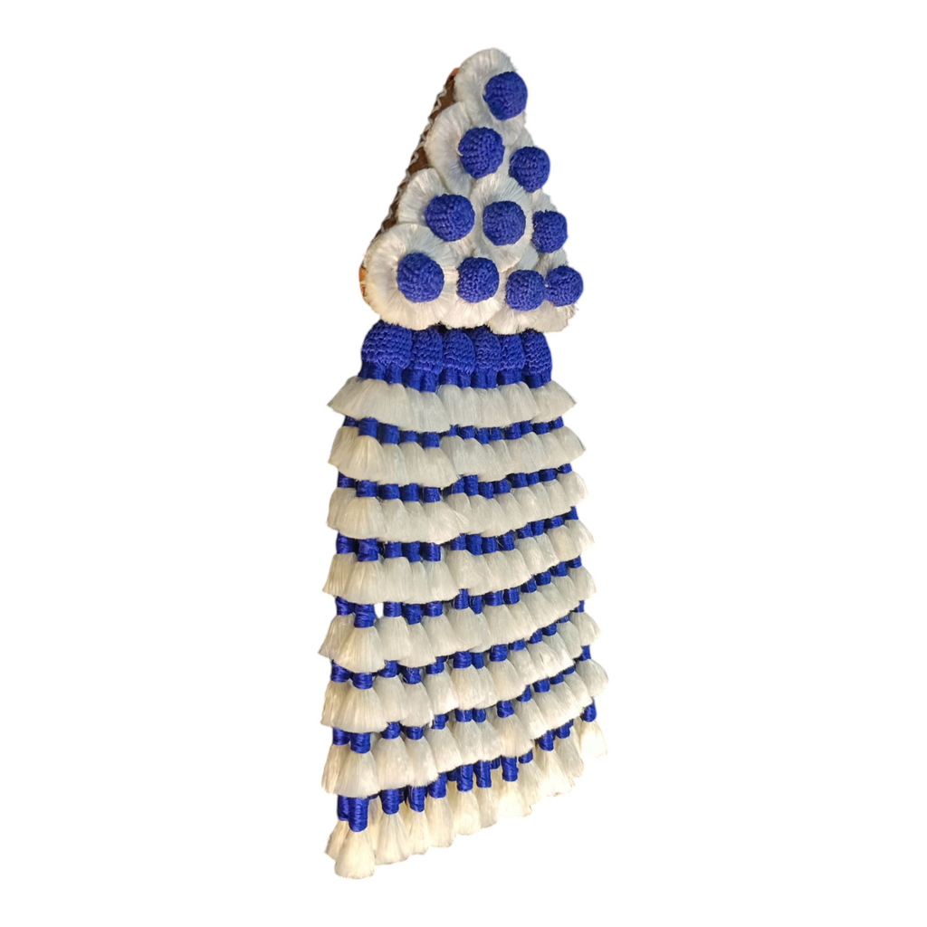 Mosquero de Seda Premium | Blanco & Azul + Frontalera Gratis