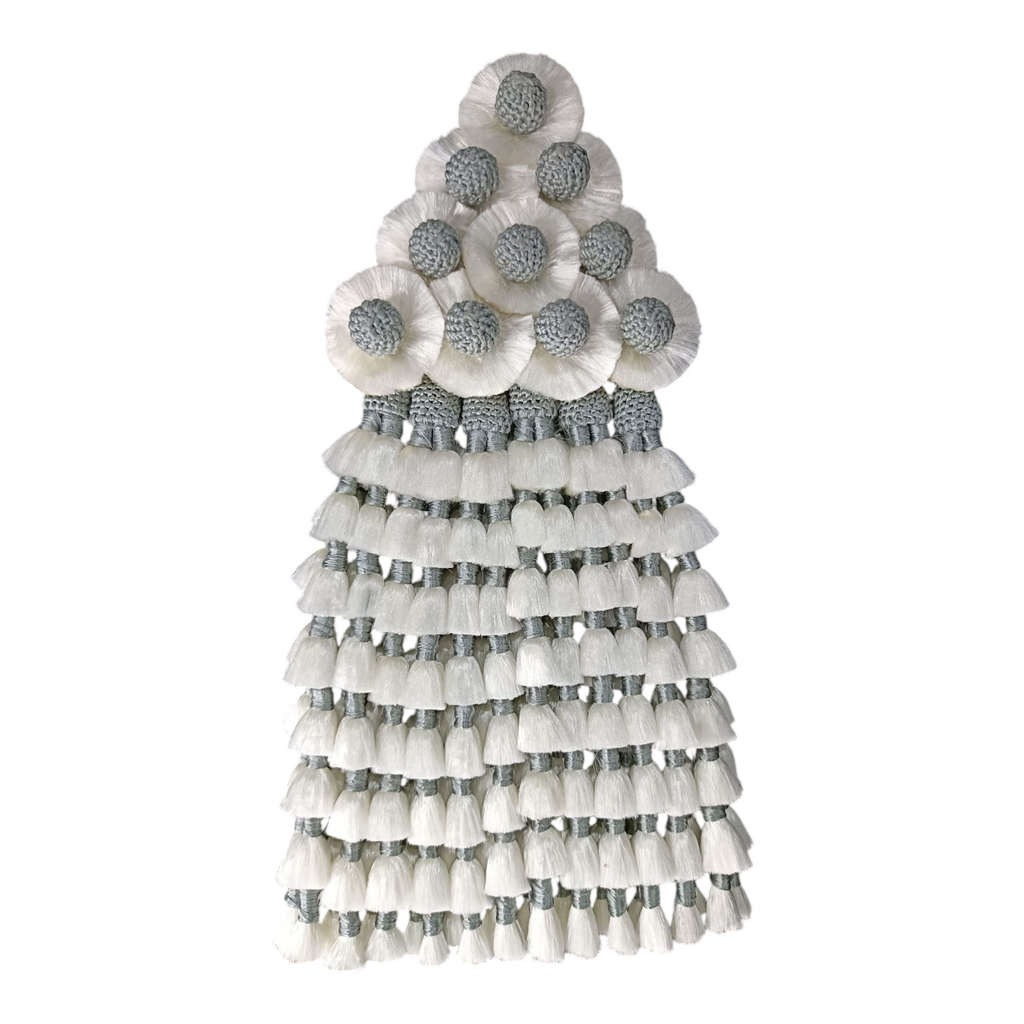 Mosquero de Seda Premium | Blanco y Gris + Frontalera Gratis
