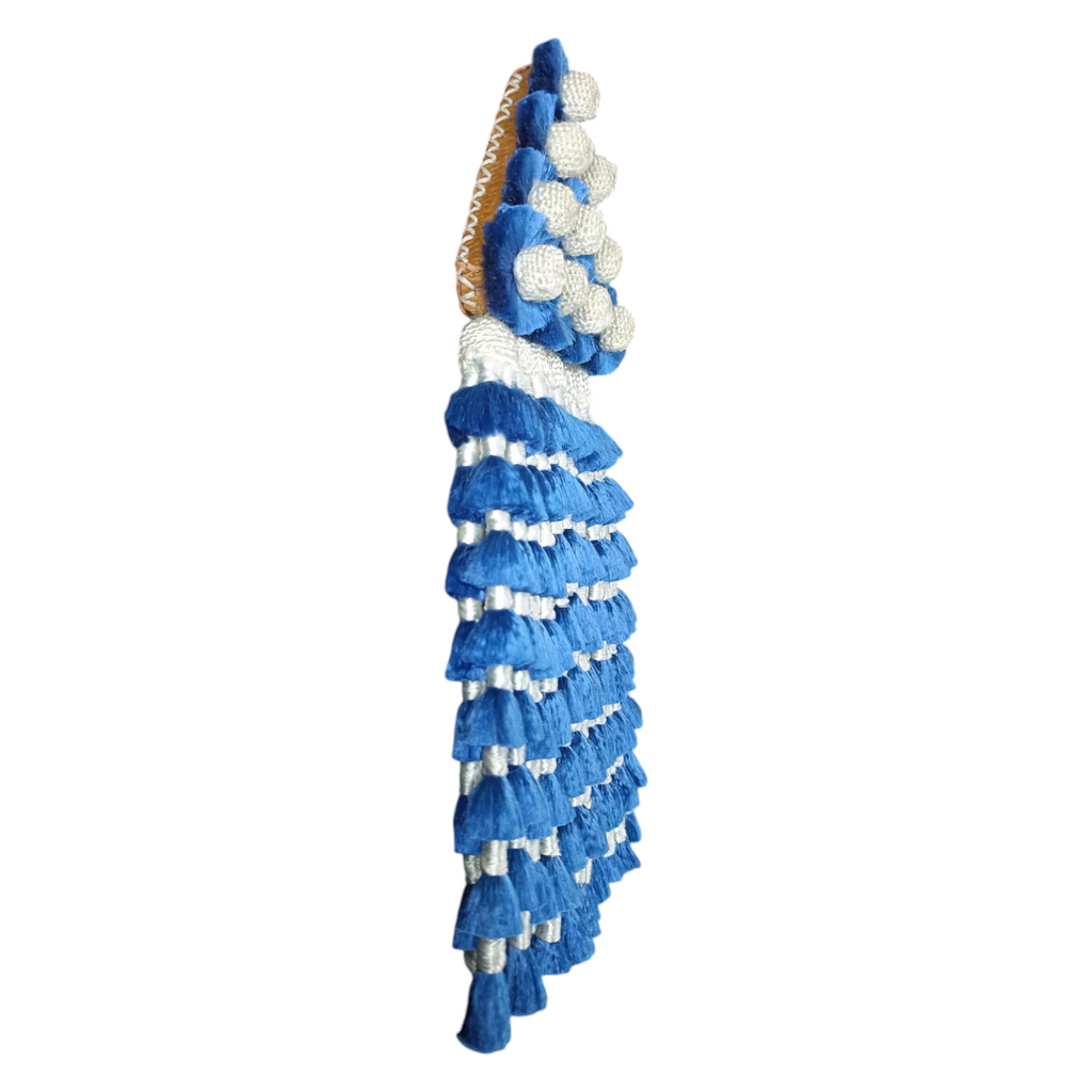 Mosquero de Seda Premium | Azul y Blanco + Frontalera Gratis