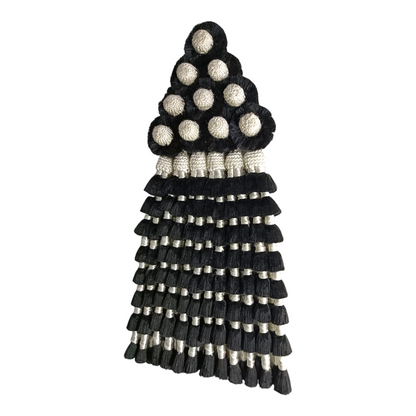 Mosquero de Seda Premium | Negro y Beige