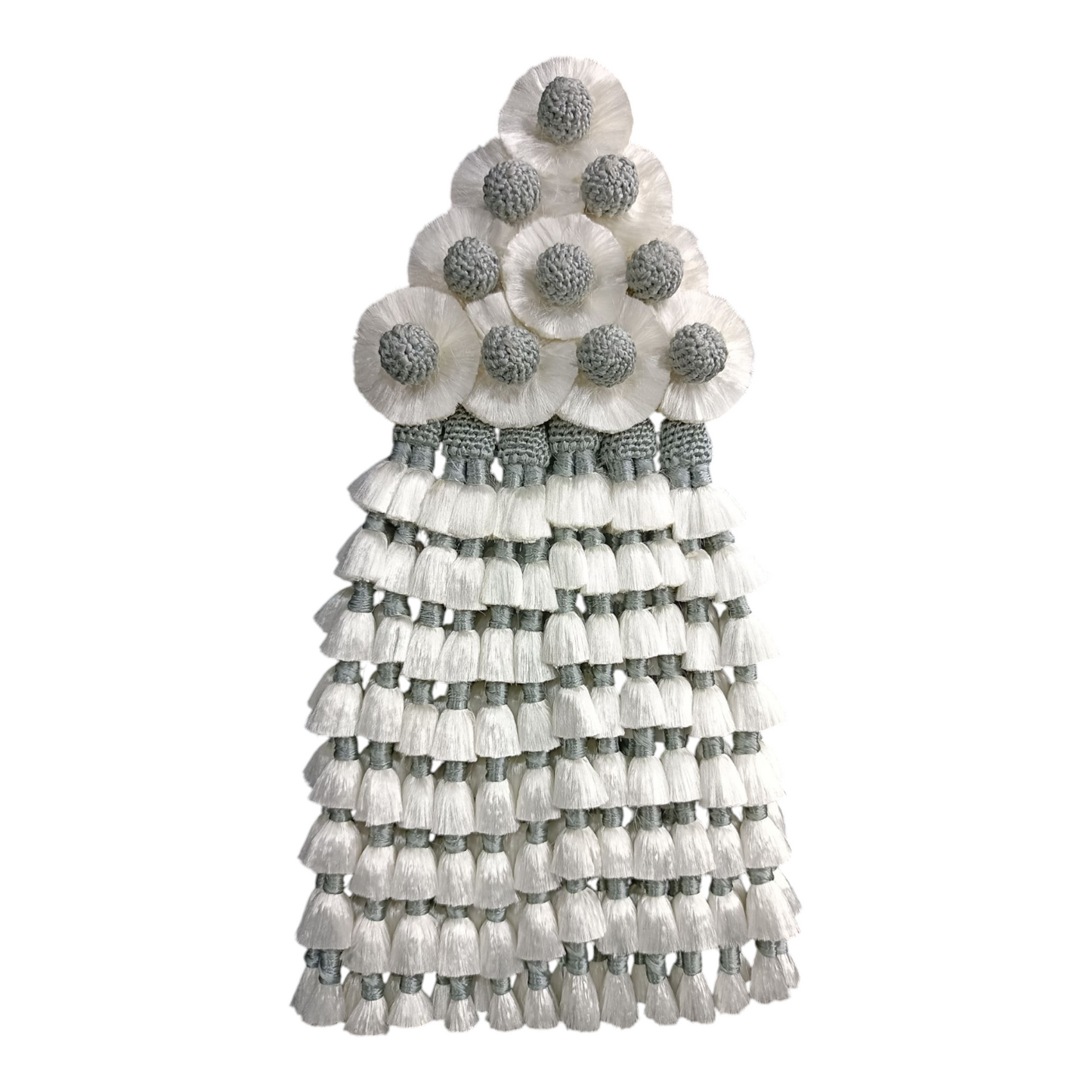 Mosquero de Seda Premium | Blanco y Gris