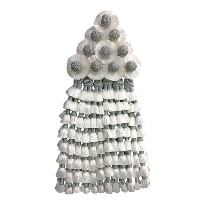 Mosquero de Seda Premium | Blanco y Gris