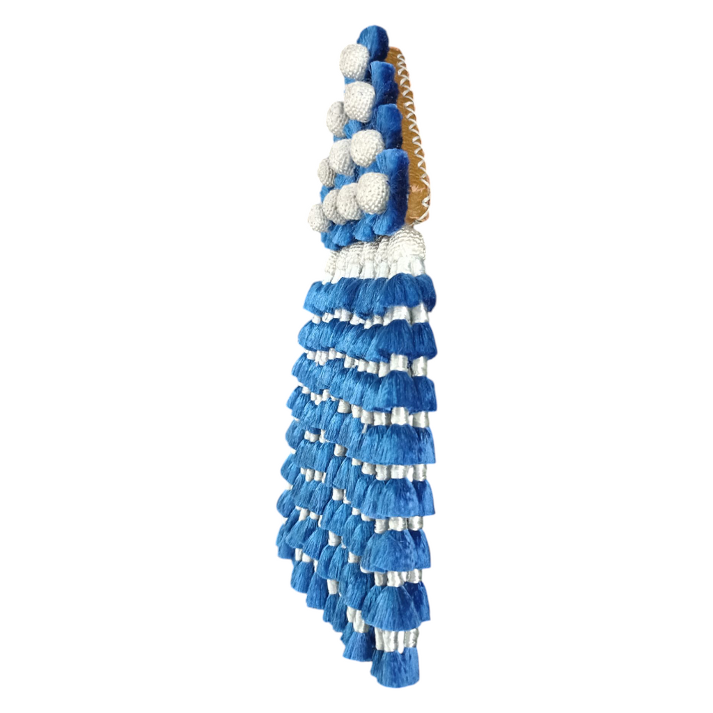 Mosquero de Seda Premium | Azul y Blanco + Frontalera Gratis