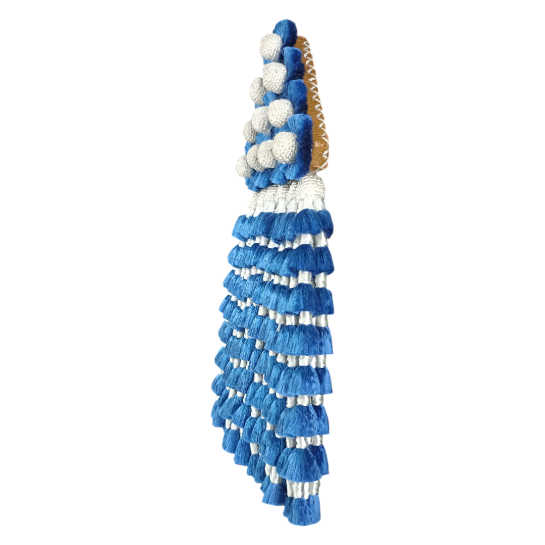 Mosquero de Seda Premium | Azul y Blanco + Frontalera Gratis