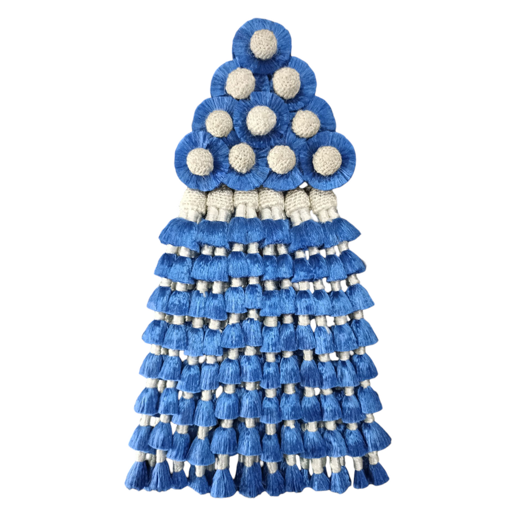 Mosquero de Seda Premium | Azul y Blanco + Frontalera Gratis