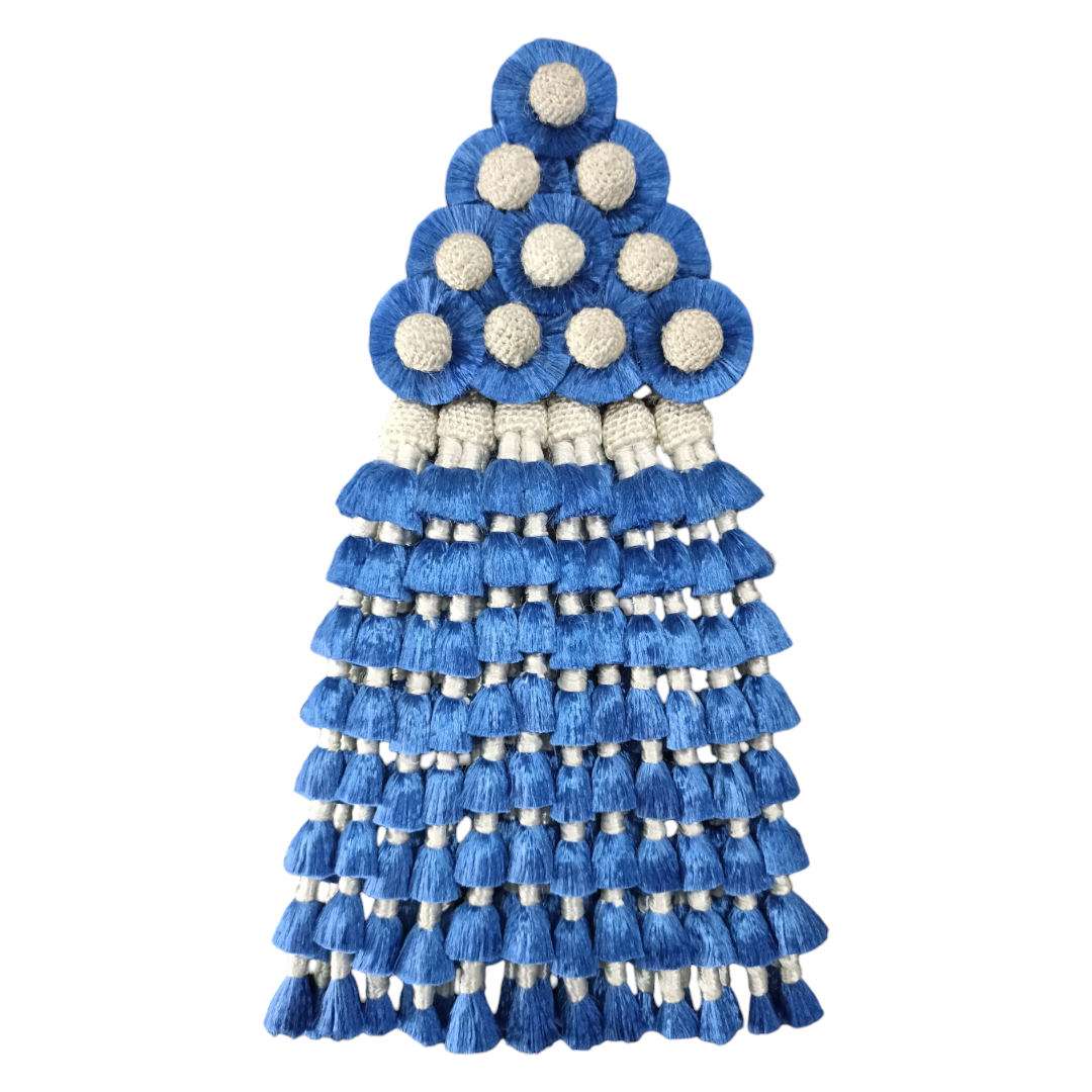 Mosquero de Seda Premium | Azul y Blanco + Frontalera Gratis