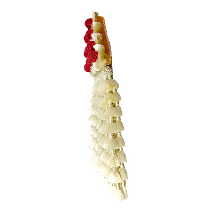 Mosquero de Seda Premium | Beige y Rojo