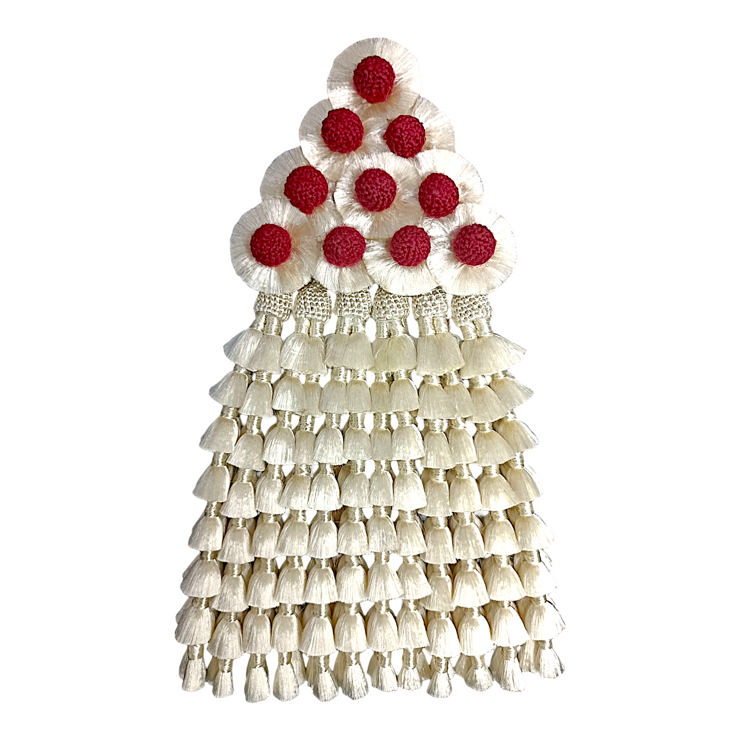 Mosquero de Seda Premium | Beige y Rojo