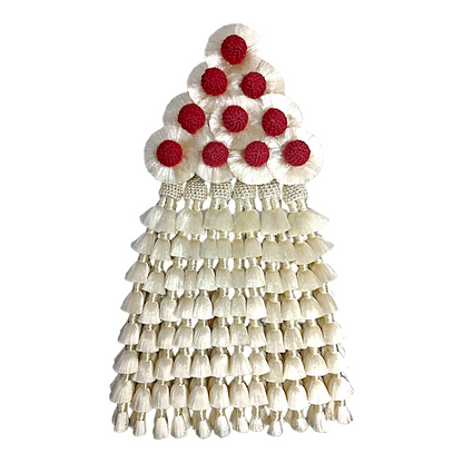 Mosquero de Seda Premium | Beige y Rojo