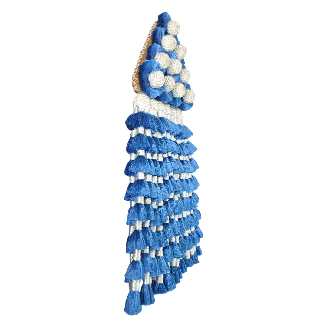 Mosquero de Seda Premium | Azul y Blanco + Frontalera Gratis