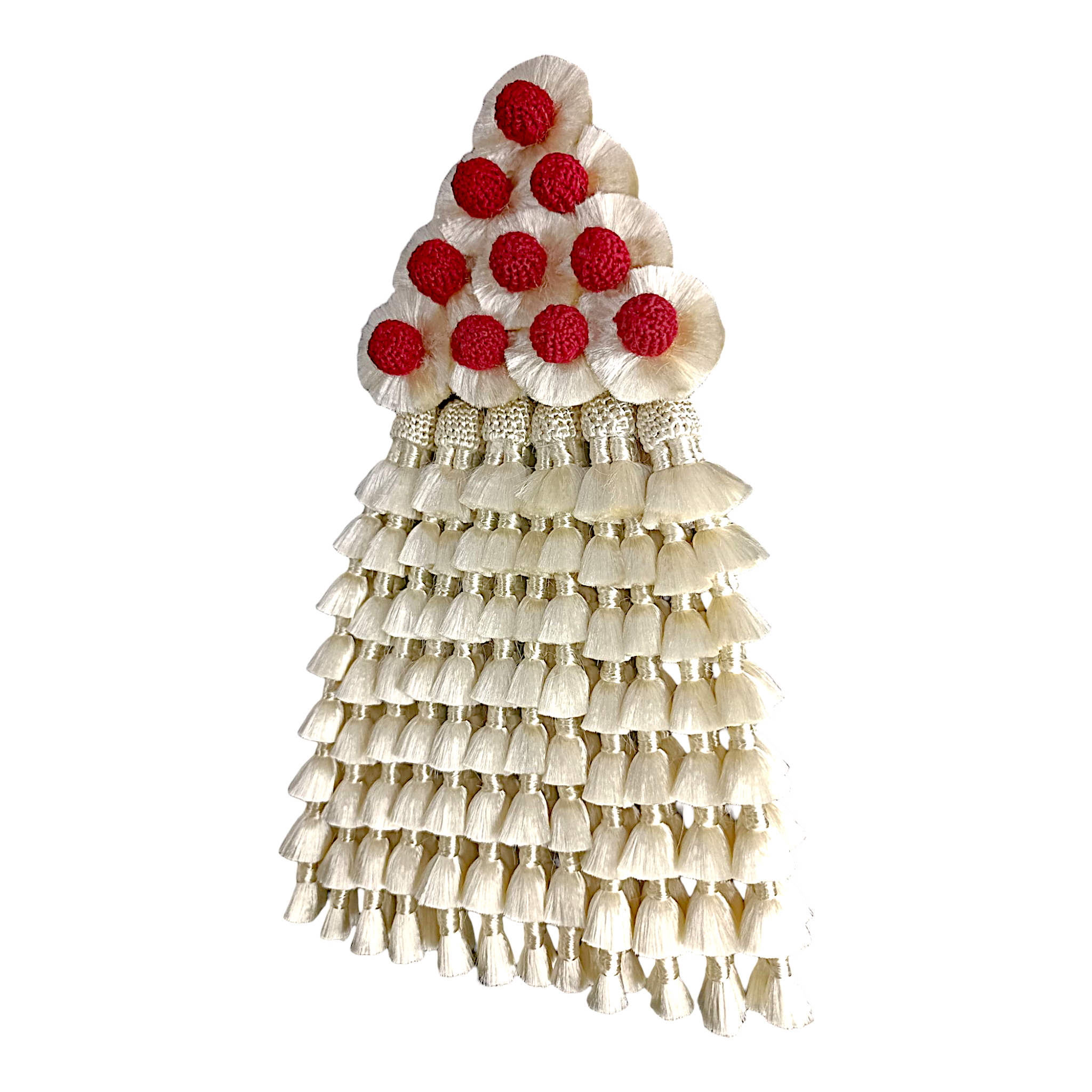 Mosquero de Seda Premium | Beige y Rojo + Frontalera Gratis
