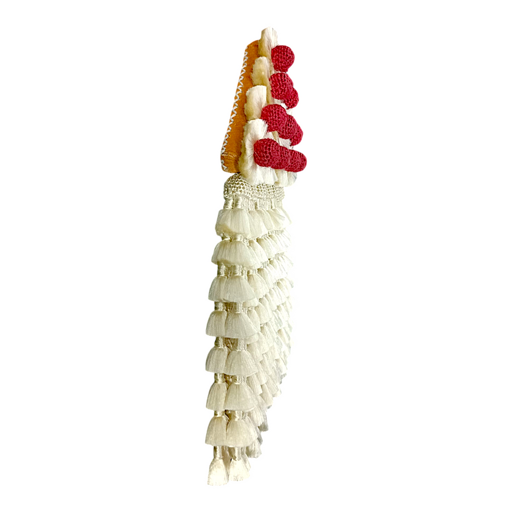 Mosquero de Seda Premium | Beige y Rojo + Frontalera Gratis