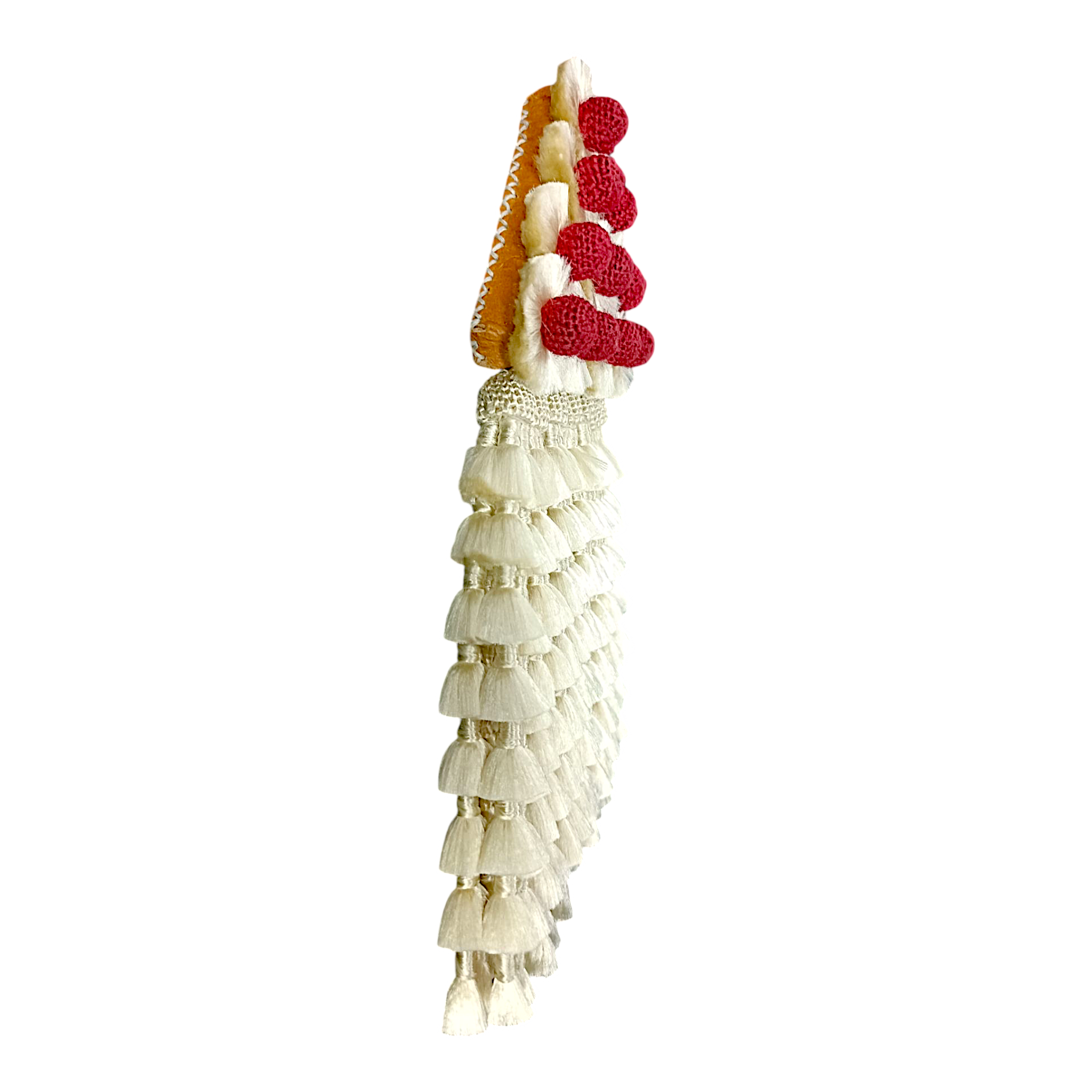 Mosquero de Seda Premium | Beige y Rojo + Frontalera Gratis