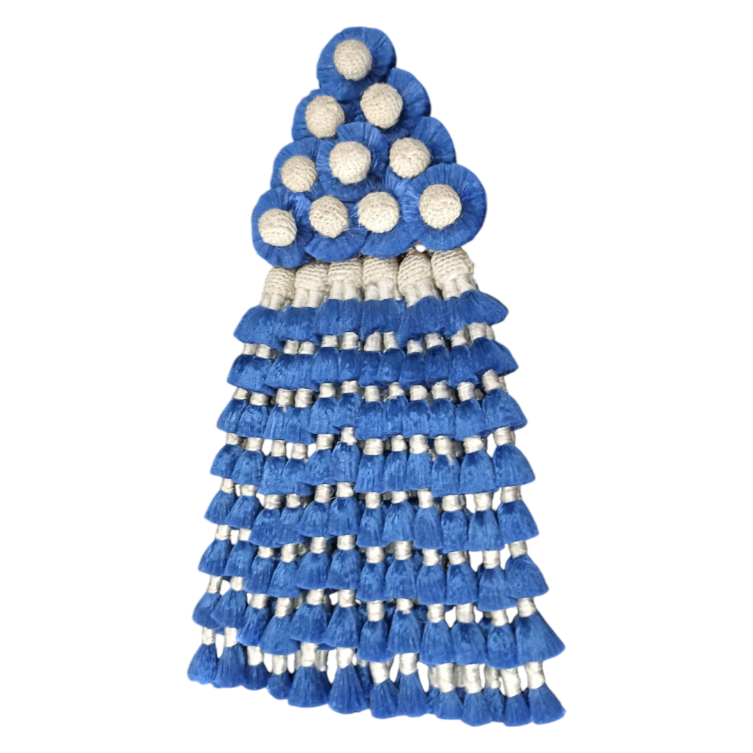 Mosquero de Seda Premium | Azul y Blanco + Frontalera Gratis